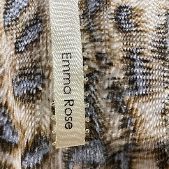 Emma Rose Leopard Print Dress size L.  3/4 bell Sleeve - Picture 3 of 7